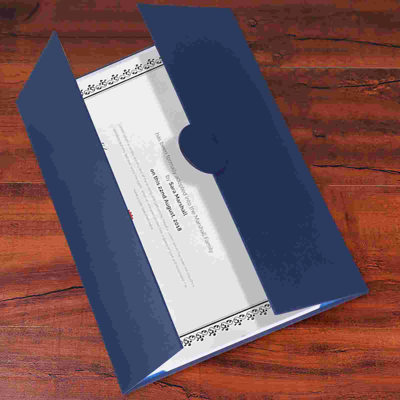 Certificado Envelope Titular Capa de Papel Relatório Shell Poster Protetor Diploma Prêmio