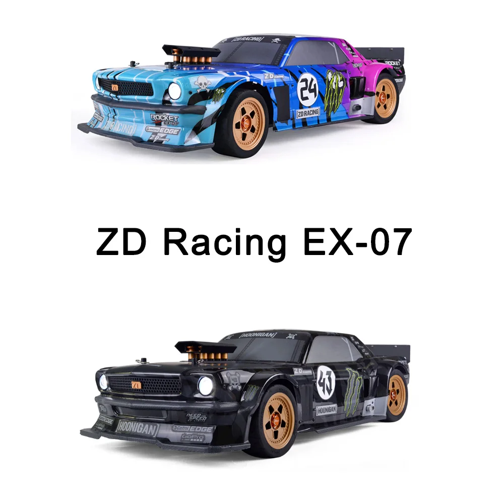 ZD Racing EX-07 1/7 4WD Brushless Remote Control EX07 RC Car Drift Super High Speed 130km/h Huge Vehicle Model Full Proportional