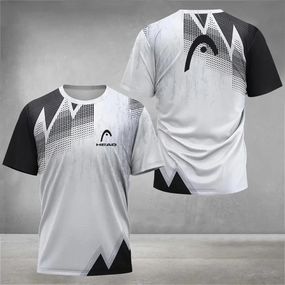 

Мужская быстросохнущая теннисная футболка с коротким рукавом, новинка 2024, спортивный топ для фитнеса и бега, модная летняя женская футболка для пинг-понга и бадминтона