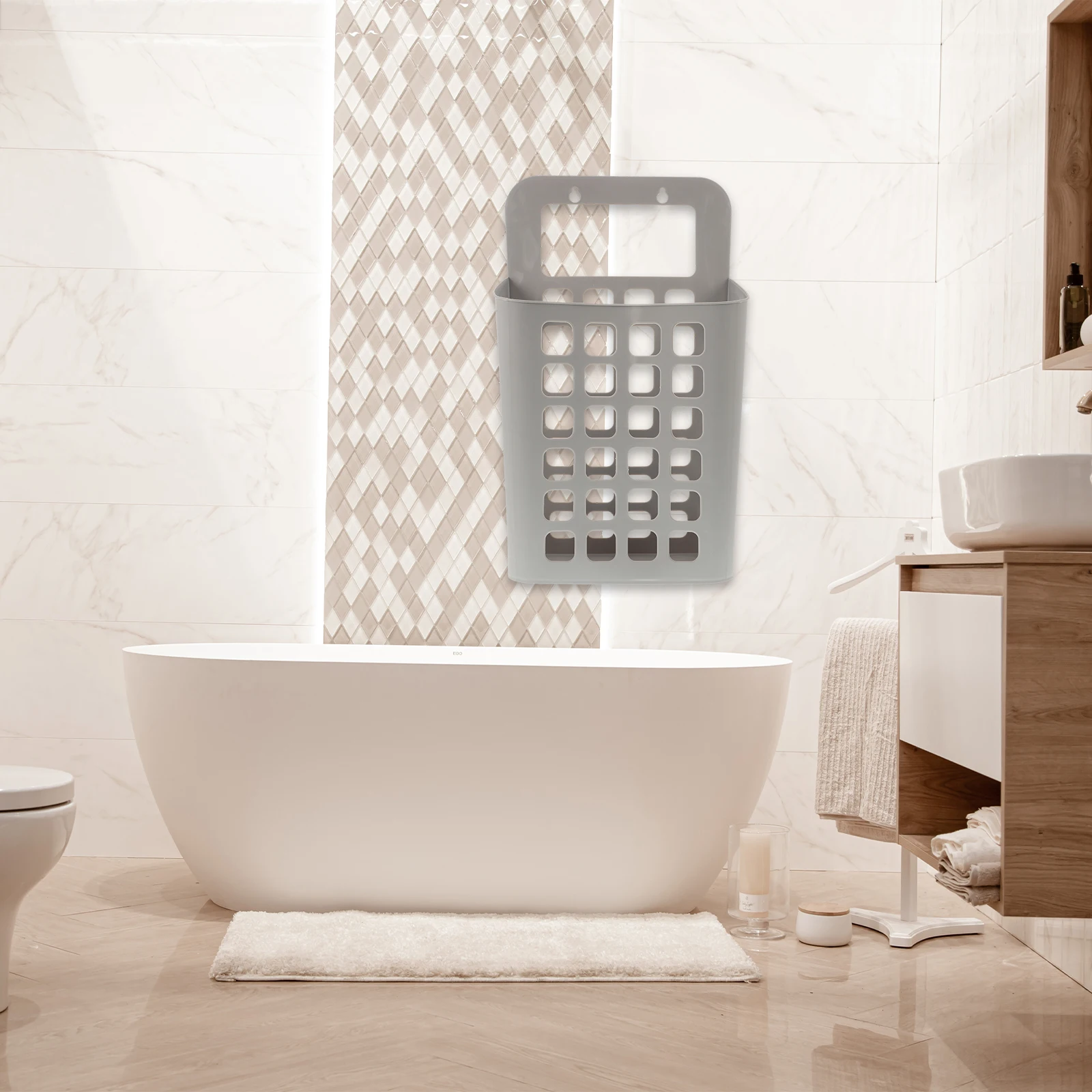 

Foldable Wall Hanging Laundry Basket Baskets Cloth for Storage Dirty Clothes Hamper