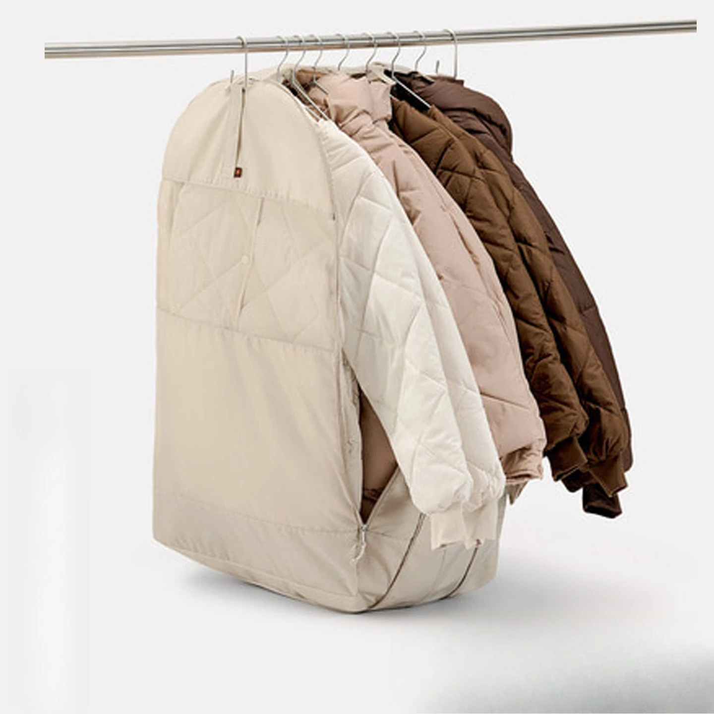 Clothes Dust Cover Hanging Garment Bag Down Jacket Coat Dustproof Storage Bag Household Wardrobe Organizer - view 3