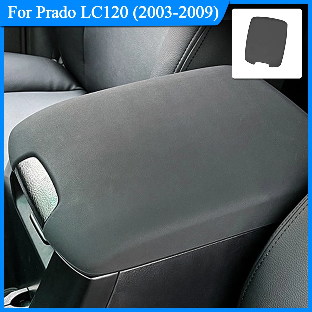 Center Console Armrest Pad Cover For Toyota Land Cruiser Prado 120 2003-2009 Silicone Interior Guard