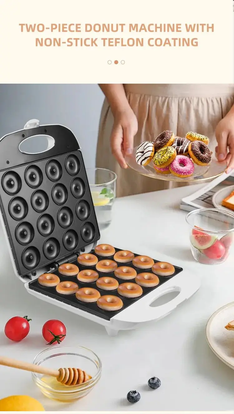 DIY breakfast machine, donut machine, household bread machine, double-sided heating, 16-hole machine A pancake EU220V, US110V.