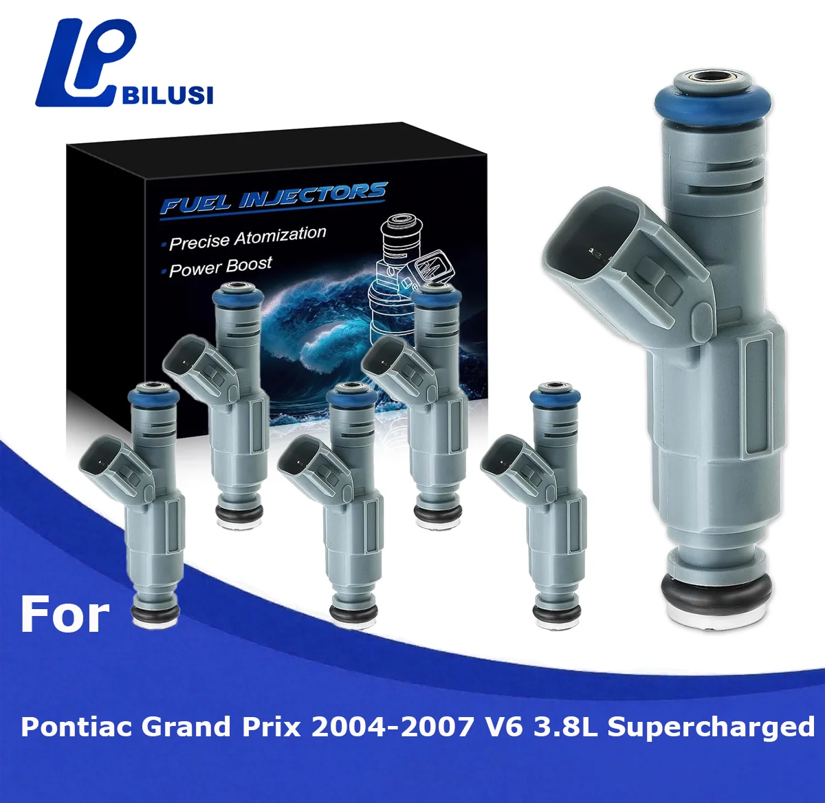 

Bilusi Fuel Injectors Compatible with Pontiac Grand Prix 2004-2007 3.8L Supercharged Replace# 0280156201