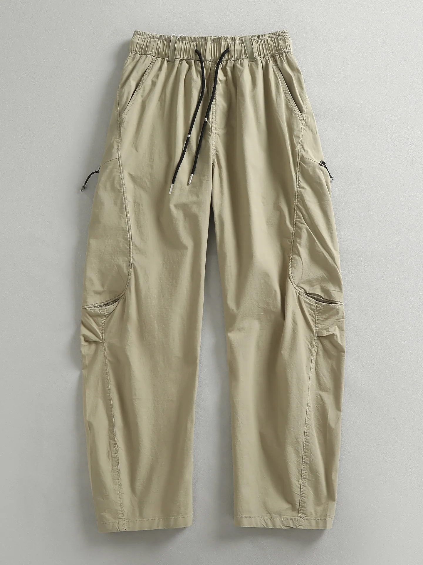 

Новые мужские модные свободные повседневные брюки-карго с прямыми штанинами, на шнурке, с множеством карманов, для активного отдыха, коллекция Весна-Лето 2026