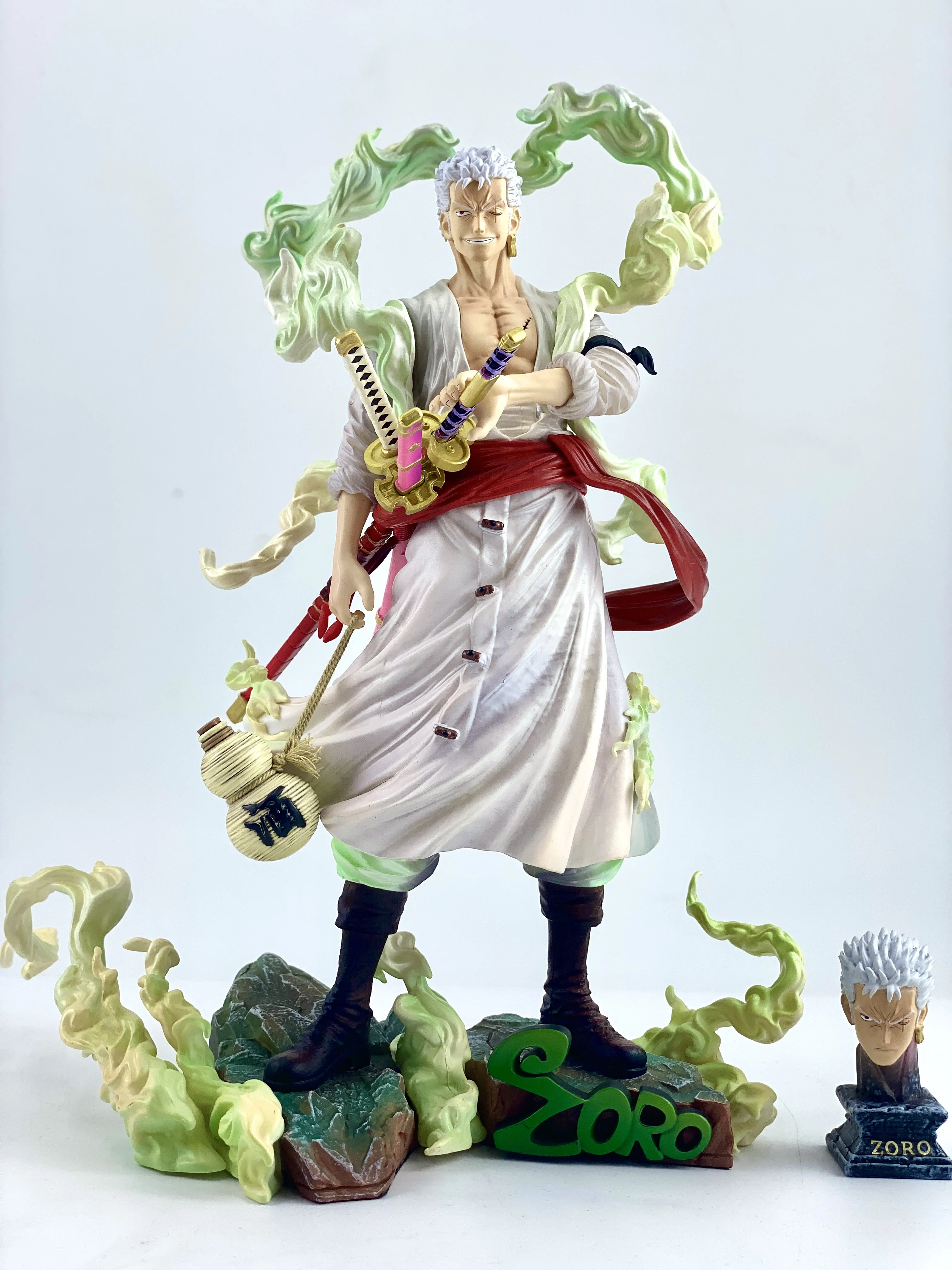 

28cm Anime One Piece Gk Nika Zoro Upgrade Face Carving Pvc Modle Cartoon Figures Toy Desktop Decoration Exquisite Gift