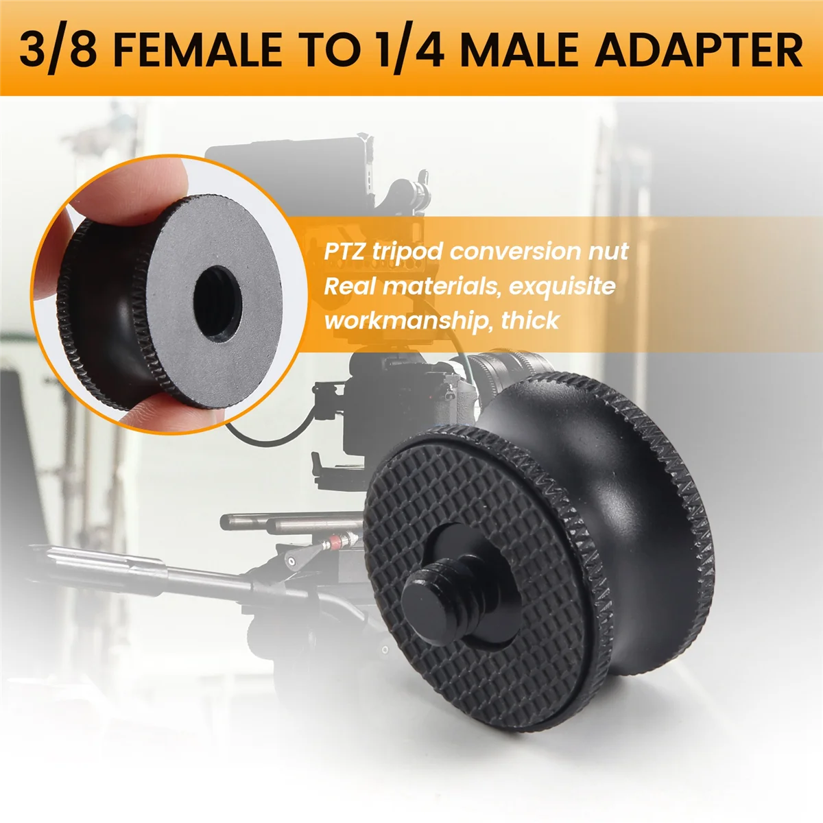 3/8 to 1/4 Adapter Mini 3/8 Female to 1/4 Male Adapter Screw Mount Camera Tripod Ball Head for Photography Studio HOT