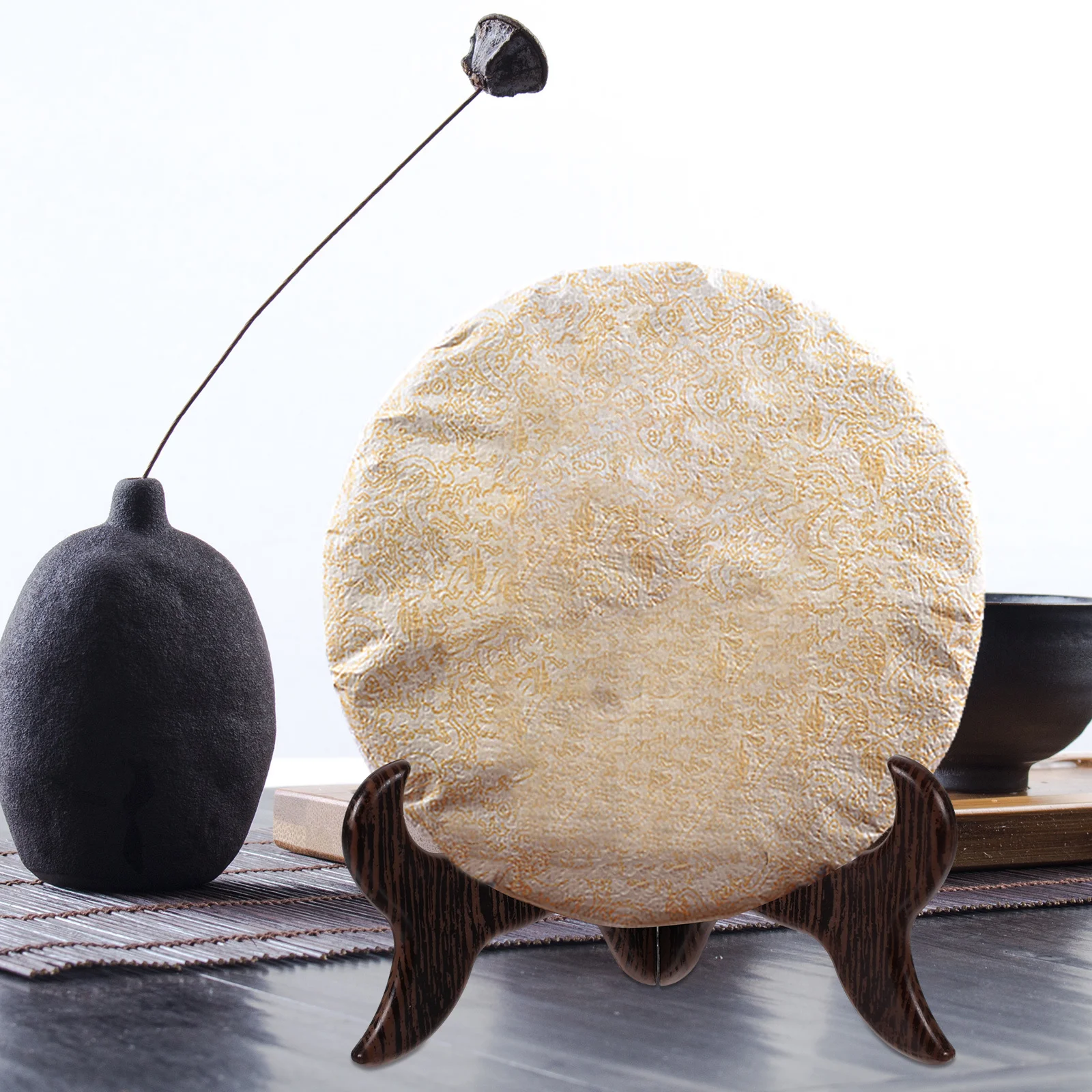 

Pu'er Tea Cake Rack Resin Display Stand Household Plate Holder Desktop Dish Holder Multi-Purpose Display Bracket for Home Office