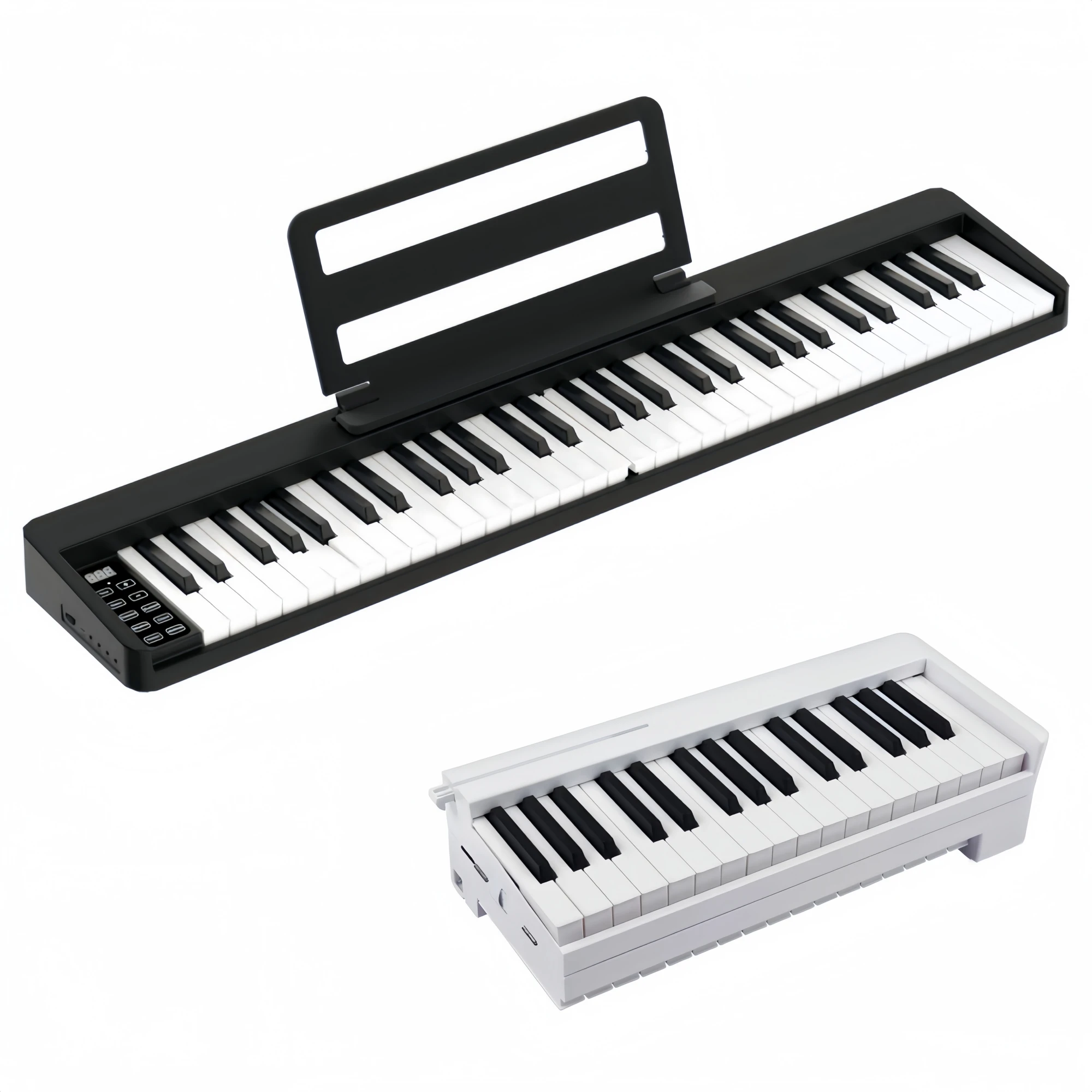 Miwayer 61-Key Foldable Electronic Piano Keyboard USB MIDI B