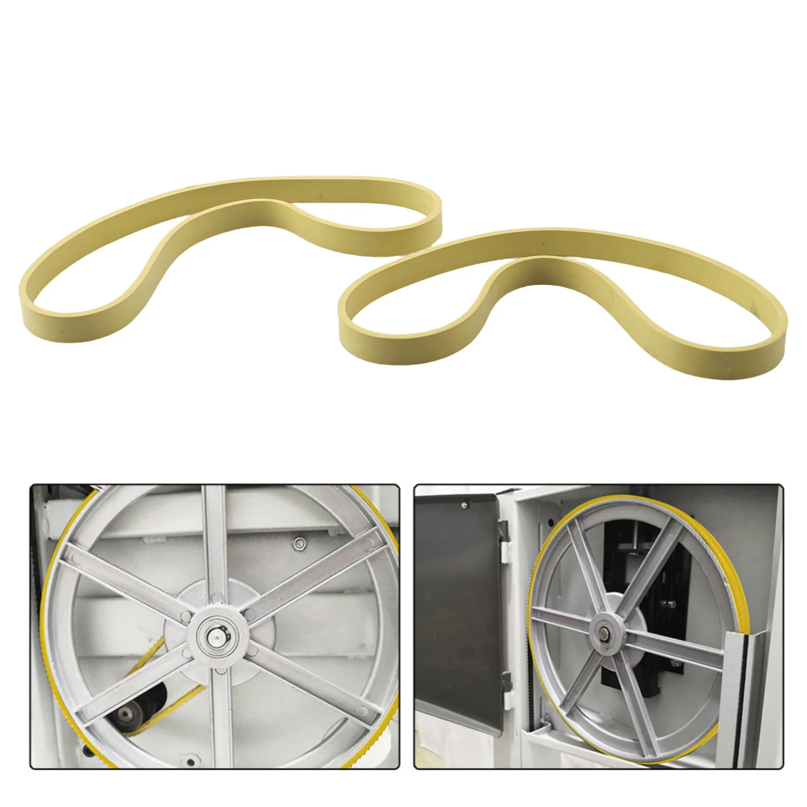 2pcs Rubber Band for 8/9 Inch Band Saw Wheel Anti Skid Rings for Woodworking Band Saw Replacement Rubber Ring 89 Inch