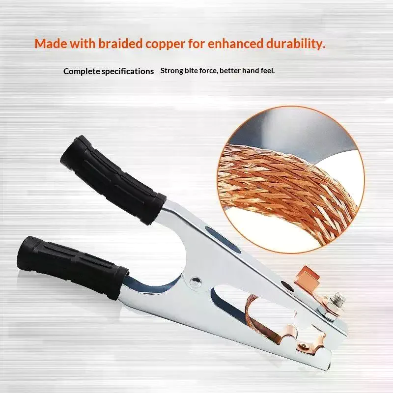 1 шт., ручной сварочный держатель электрода 300A 500A, медный сварочный зажим для заземления, зажим для заземления, профессиональные инструменты