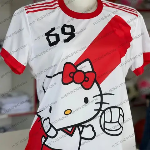 2025 Sommar Nya Pojkar Och Flickor Bugs Bunny Sport T-shirt Med T-shirt Med T-shirt Med Tryck Andningsbar Snabbtorkande Män Dam Mode Fotboll T-shirt 8 best sales Bugs Bunny T-shirt - №7