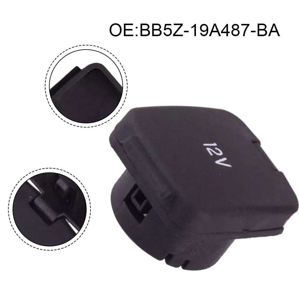 Console Power Outlet Cover BB5Z-19A487-BA For Ford For F150 For Expedition 2011-2017 12V Front Console Power Outlet Cover