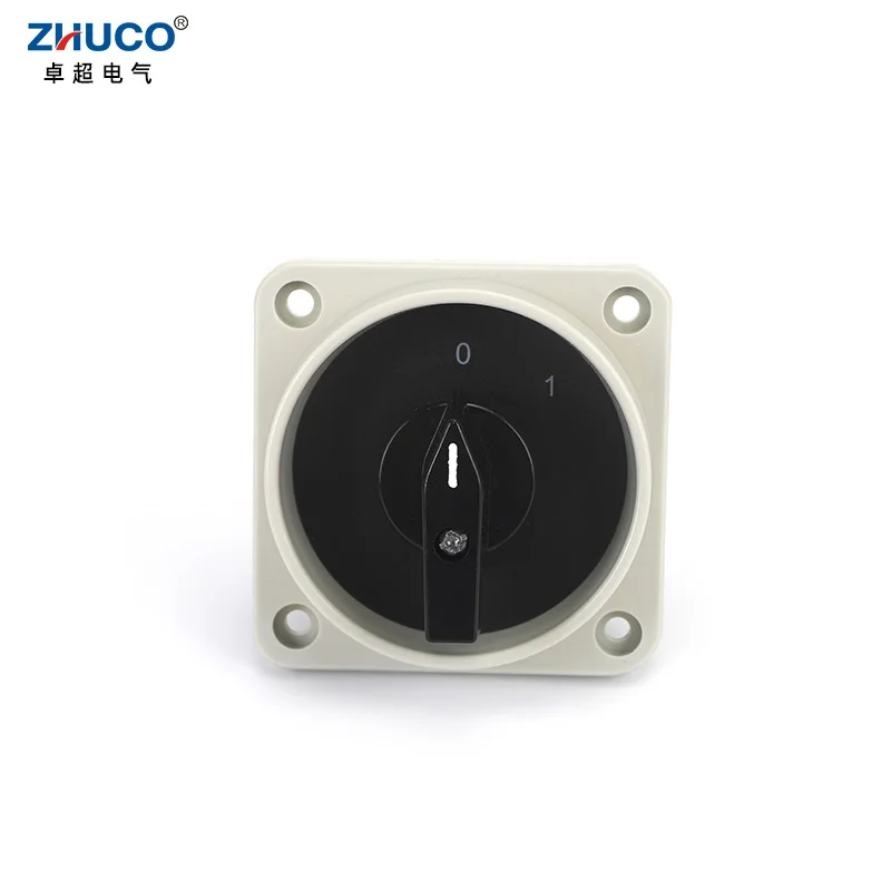 ZHUCO C180-2GS 500 فولت 25A ON-OFF 2 موضع 8 لوحة المسمار شنت كهربائي باستخدام مفتاح التحكم في التحكم في الكاميرا الدوارة