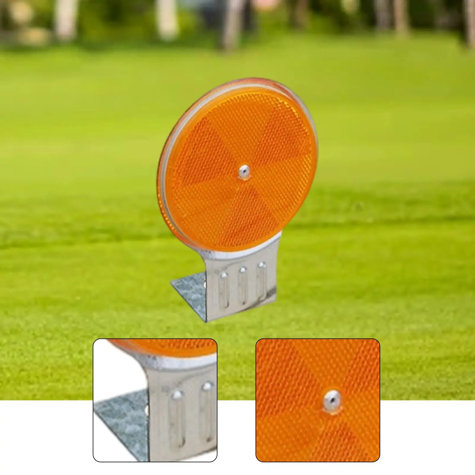 Marcador de entrada de automóveis sinal reflexivo refletor de entrada de garagem fácil instalação sinal redondo marcador de estrada para estacionamento de tráfego