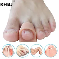RHBJ 2/4 Uds separadores de dedos de Gel suave espaciadores de dedos Corrector de juanetes para superposición de Hallux Valgus y herramientas para el cuidado de los pies con punta de martillo
