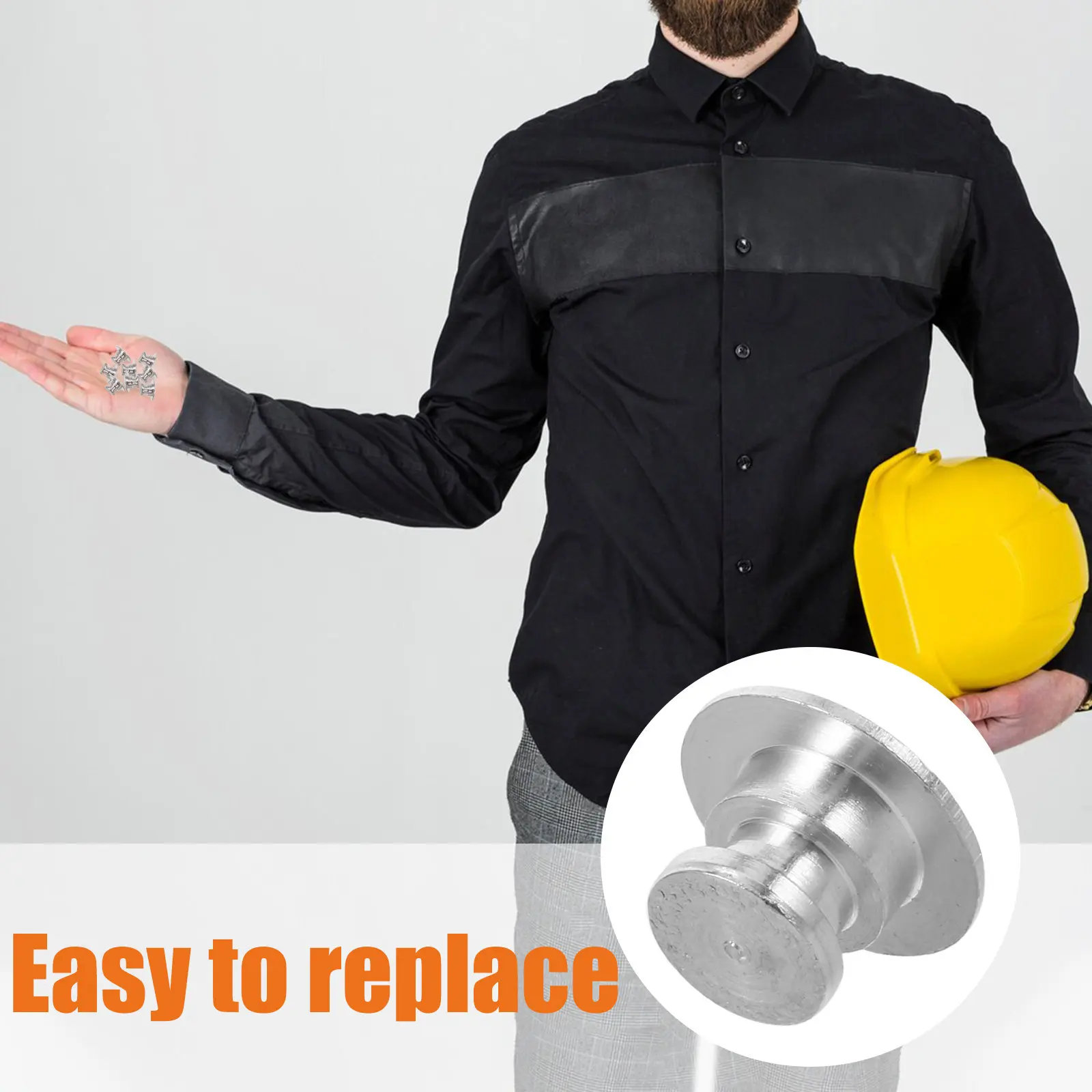 

8 шт. сменных железных пряжек для крепления касок, для строительной защитной экипировки, надежное крепление, удобство использования