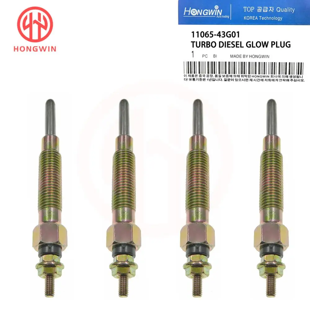 11065-43G01 36710-42000 PN135 Turbo Heater Glow Plug For Hyundai H100 H-1 Kia Bongo Pregio Nissan Pick Up Cabstar Urvan  2.5 11V