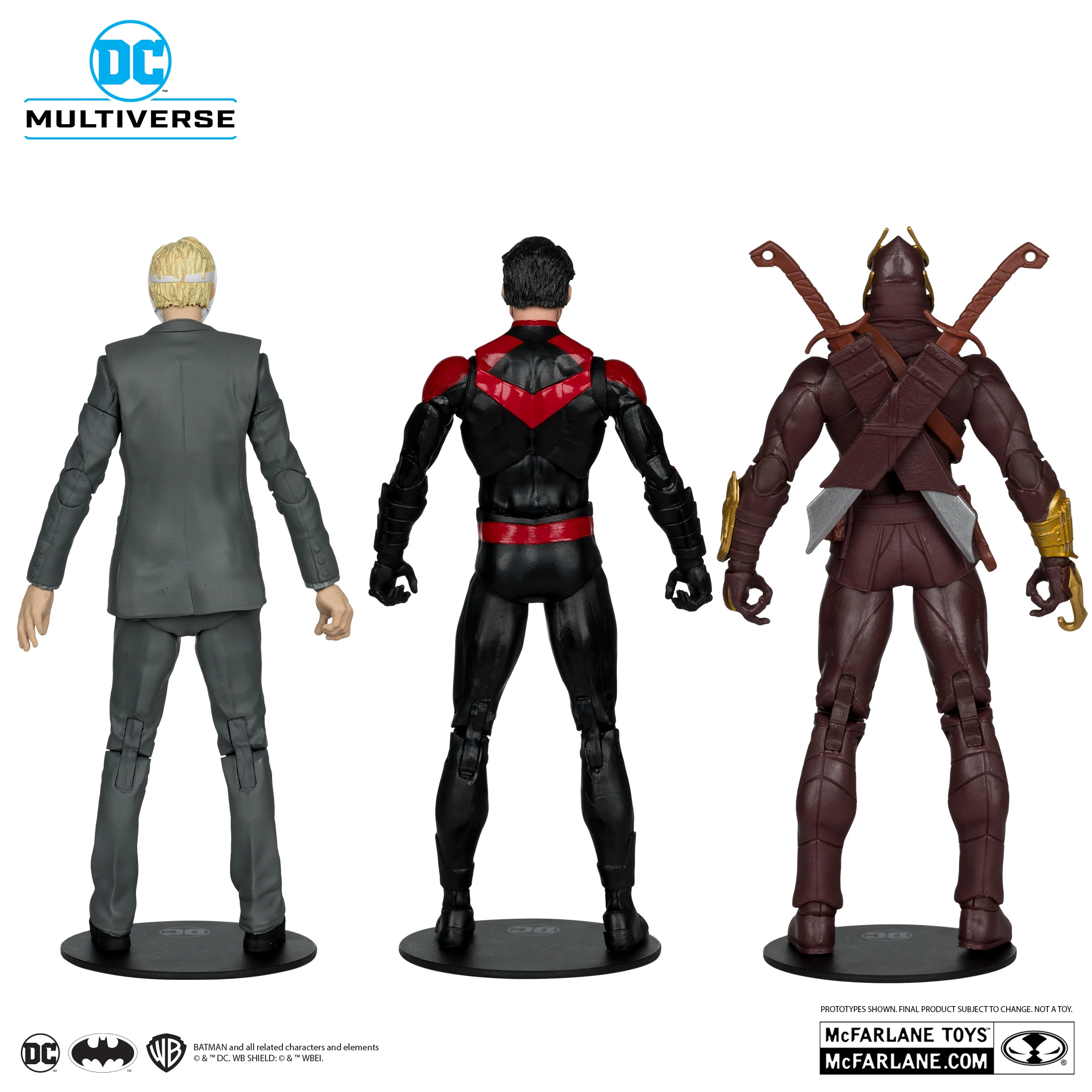 Mcfarlane Dc 7in 3pk - Talon & Nightwing & Owl (Batman: Court Of Owls) Multiverse (Gold Label) Figurine Decor Doll Gift Toys