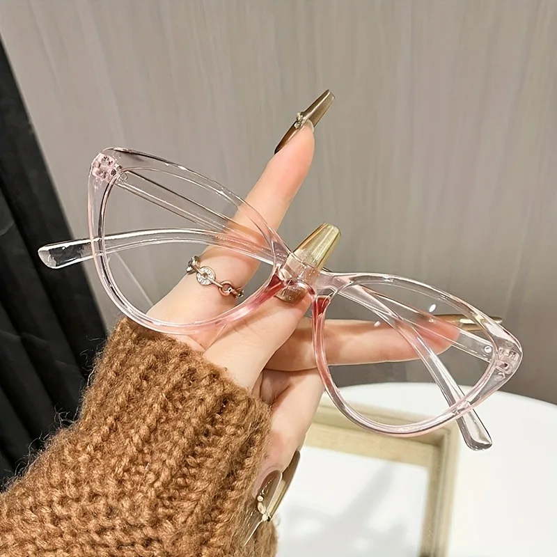 نظارات عصرية عصرية للنساء بعدسات مسطحة مناسبة للملابس اليومية والتصوير الفوتوغرافي في الشوارع #4