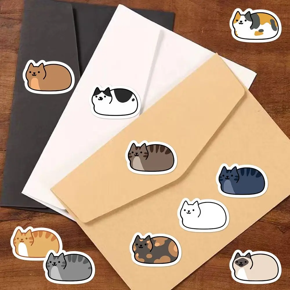 لطيف الحيوانات البلاستيكية ملصق DIY القط Tuo Tuo ملصقات الزخرفية الكرتون Kawaii مجلة ملصق لوازم الحرفية مجلة جديدة ملصق