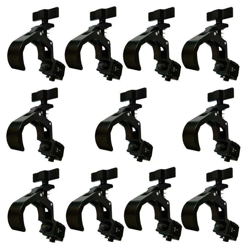 10Pcs Mobile Stage Aluminum Truss C Clamp Fast Lock Folding Hooks Loading Speaker Dj Laser Beam Moving Head Light Fog Machine