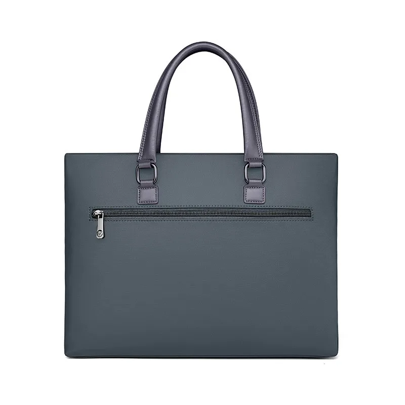 กระเป๋าเอกสารแฟชั่นสำหรับผู้ชาย กระเป๋าเอกสารธุรกิจ กระเป๋าถือแล็ปท็อป ความจุขนาดใหญ่ ไนลอนกันน้ำ กระเป๋าแบรนด์หรูสำหรับผู้ชาย