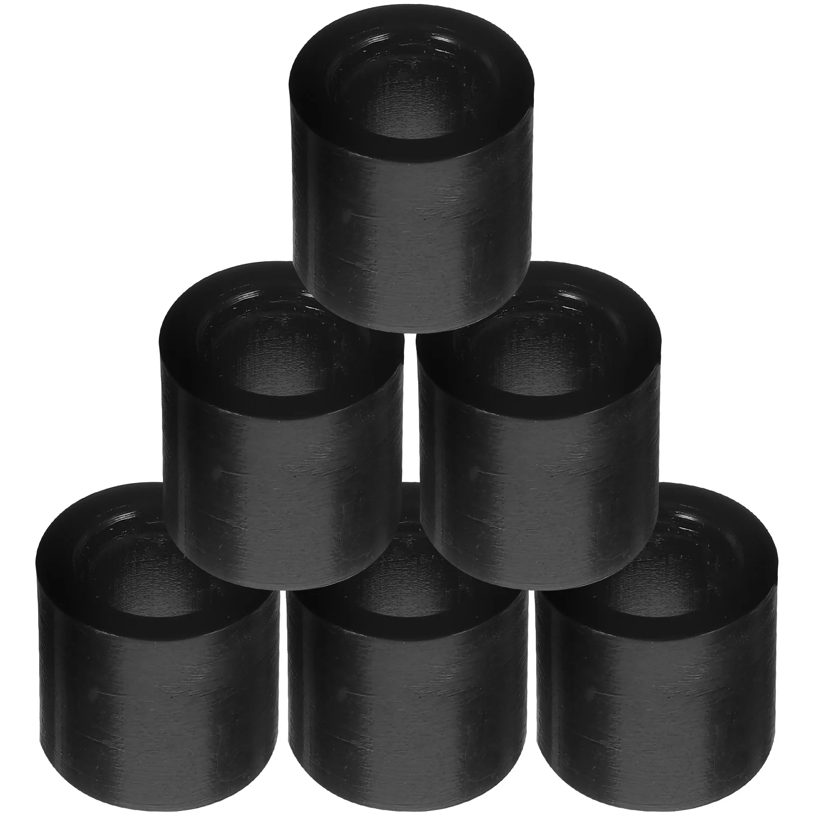 6 Pcs Billiard Cue Protective Cover Ferrules for Pool Cues Tips Snooker Replacement Plastic Parts