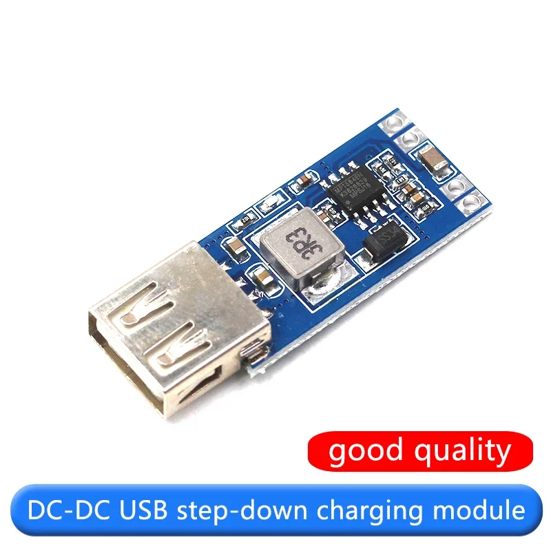 DC-DC USB 스텝다운 조정 전원 공급 장치 모듈 7.5V-9V/12V/24V28V ~ 5V 휴대 전화 자동차 충전 모듈