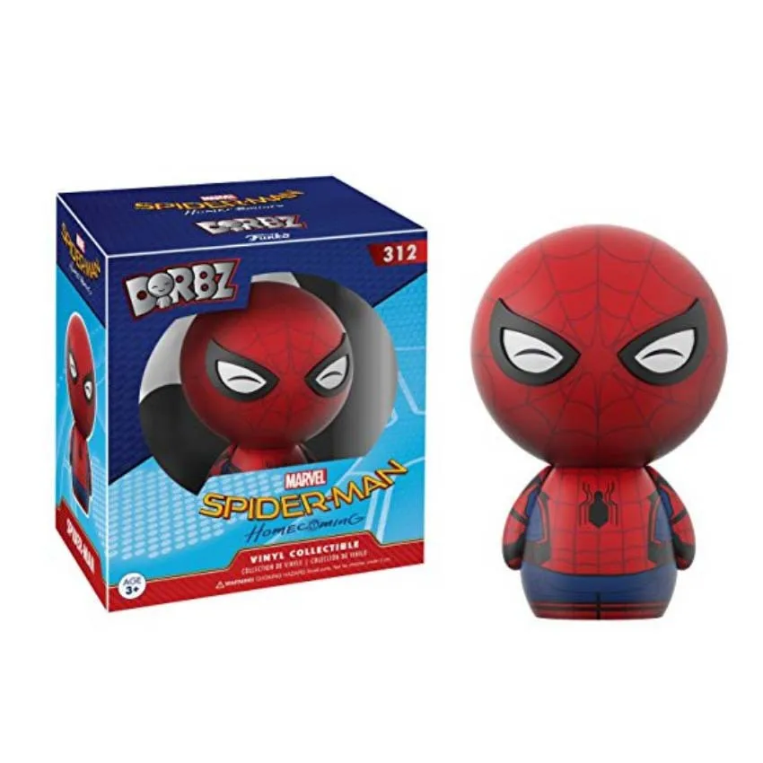 Movie Deadpool Spider-Man kawaii Action Figures PVC Model Statue Spring Shake Head Doll Car ornaments toy Collection Gifts boxed