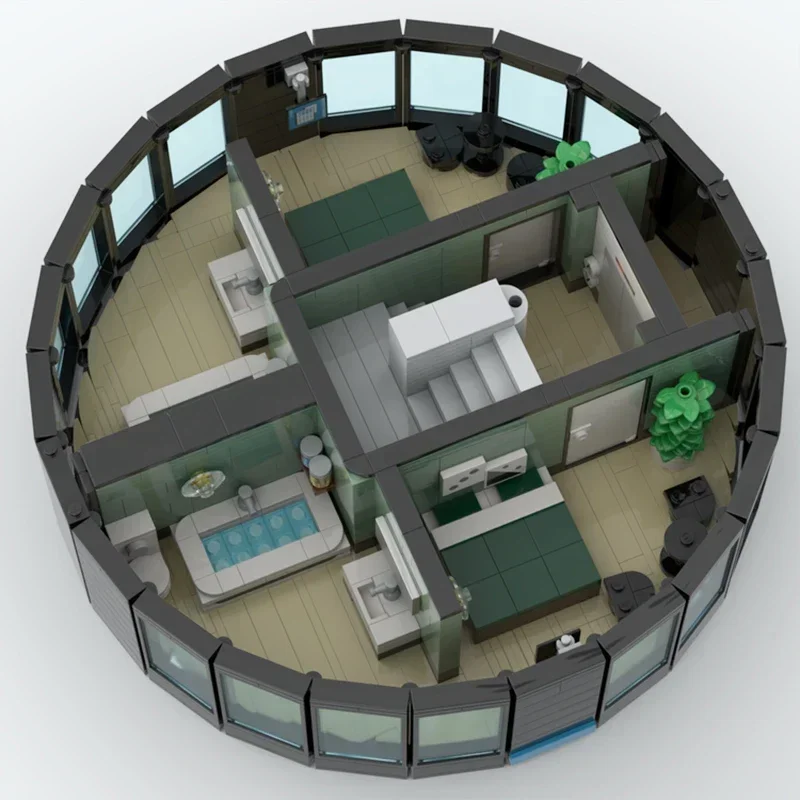 Moderno modelo de vista de rua moc tijolos de construção tecnologia do hotel imperial blocos modulares presentes brinquedos de natal diy conjuntos montagem