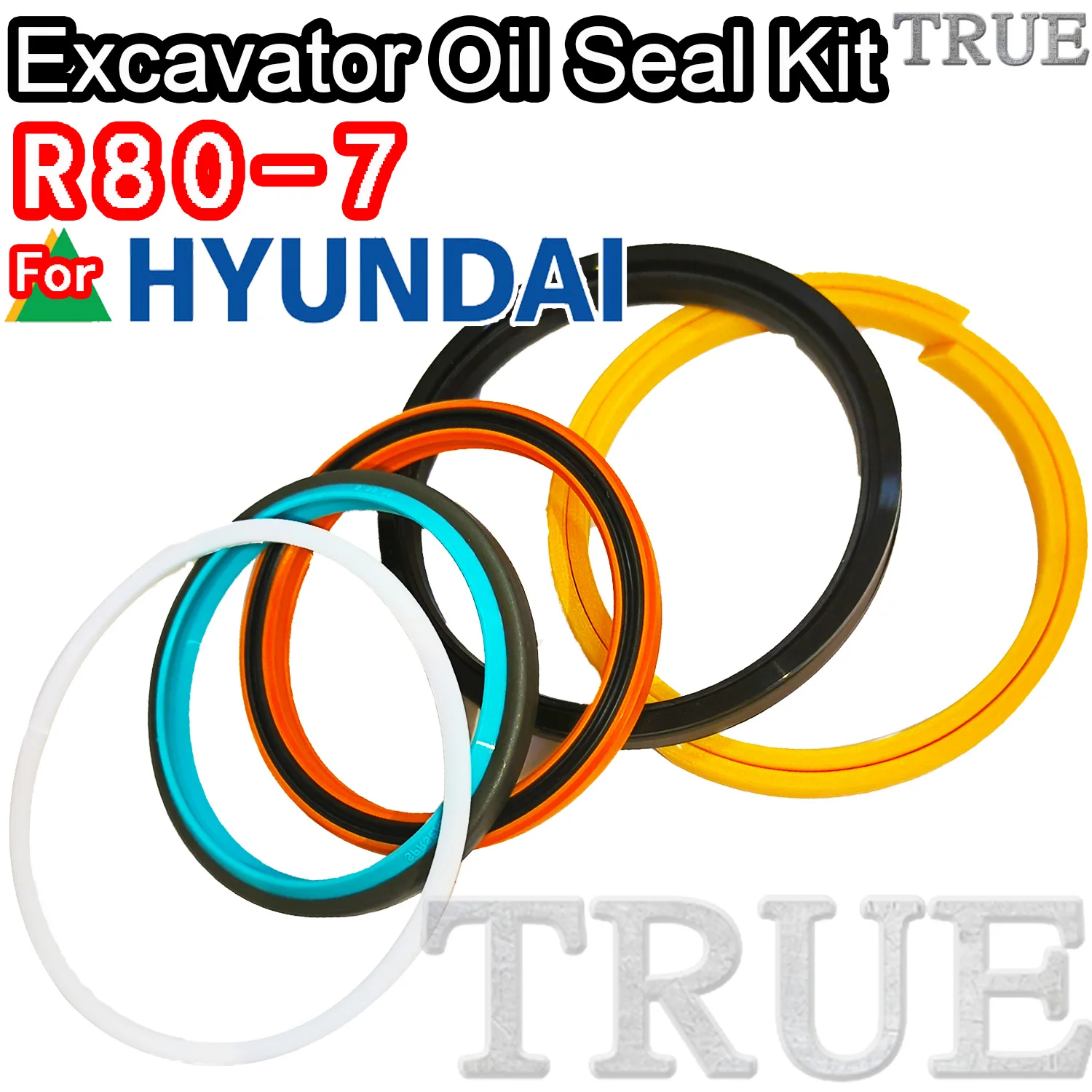 

For R80-7 Hyundai Oil Seal Excavator Repair Kit R80 7 ARM Bucket Hydraulic Pump Digger Clamshell Shovel Adjust Swing Gear Gasket