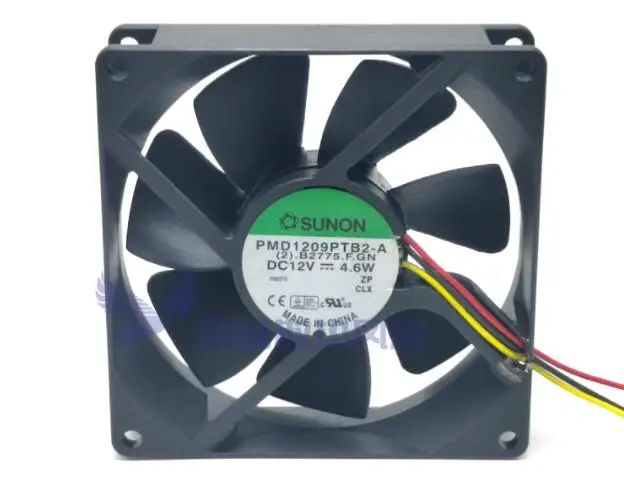 SUNON PMD1209PTB2-A (2).B2775.F.GN DC 12V 4.6W 90x90x25mm 3-Wire Server Cooling Fan