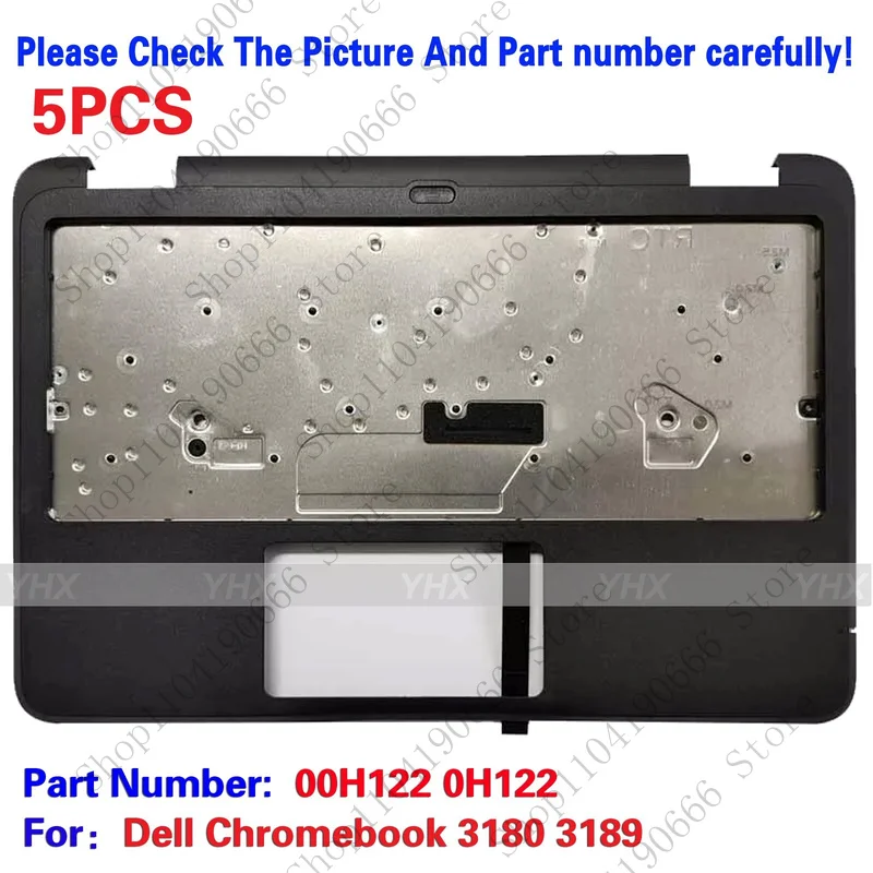 

Компоненты ноутбука, 5 шт. для DELL Latitude 3180 3189 Chromebook 3180 3189, верхний корпус упора для рук 00H122.