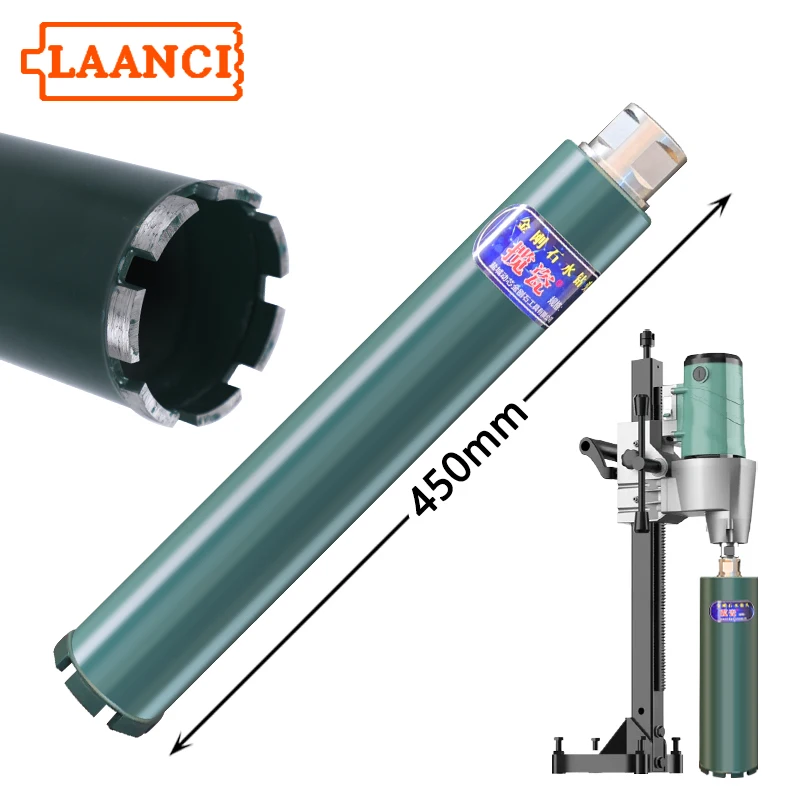 broca-de-diamante-laanci-de-450-mm-de-longitud-total-1-1-4unc-t32-m22-con-un-diametro-de-25-mm-200-mm-para-perforar-hormigon-reforzado