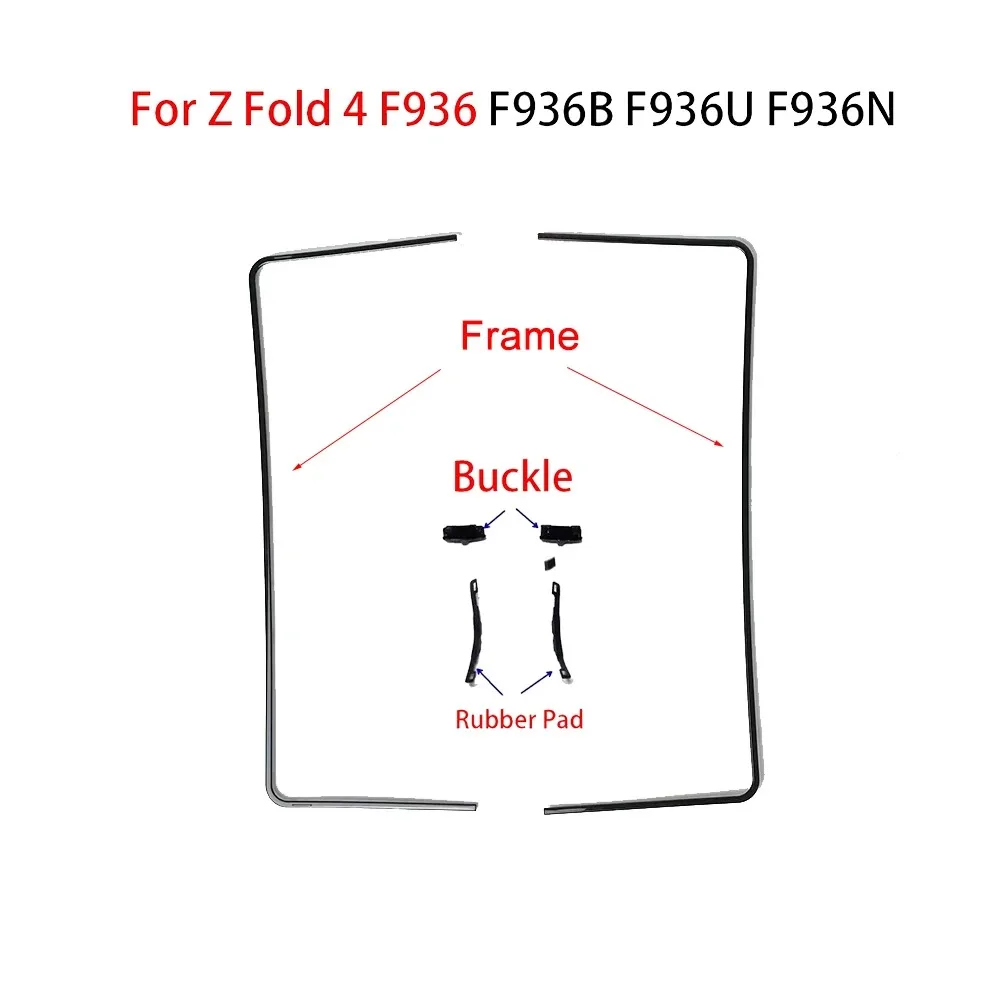 5 مجموعات Novecel الإطار الأوسط الإسكان الحافة + مشبك ربط لسامسونج غالاكسي Z أضعاف 3 4 5 6 7 الوجه 3 4 5 6 F7410 F7310 F9460 قطاع