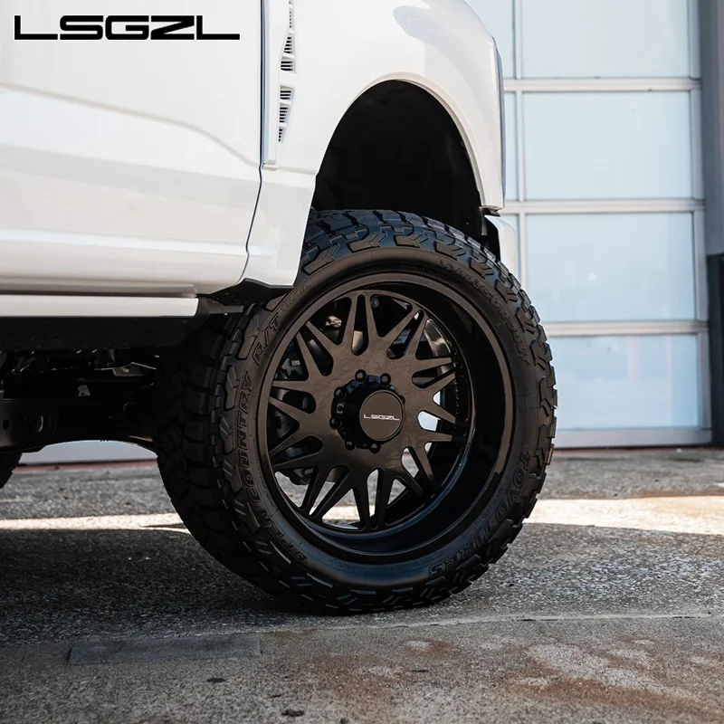 Lsgzl Forged Deep Dish Custom Alloy Super Single 18-30 Inch 6x139.7 8x180 for C10 silverado F250 Pickup Truck Wheel Pick up Rim