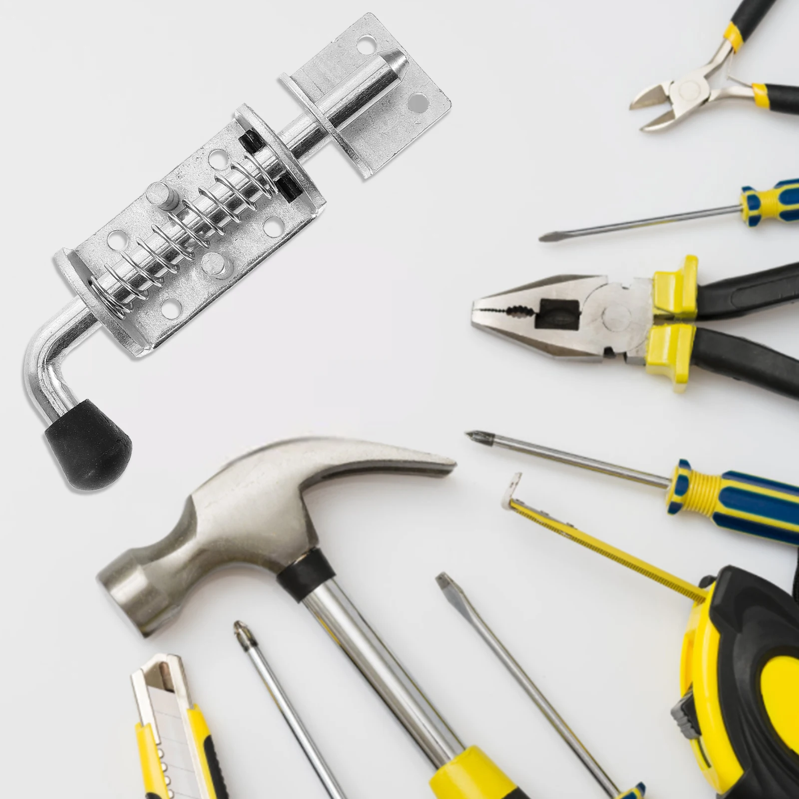 

Duty Spring Door Lock Latch Latch Pin Galvanized Iron For Cabinet Door Gate Trailer Garage Bolt Lock Mechanism