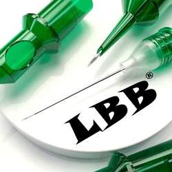 20PCS LBB Tattoo Cartridge Needles Disposable Semi-Permanent Makeup Eyebrow Round Liner For Tattoo Machine Pen Tattoo Supply