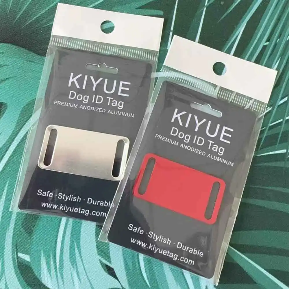 KIYUE 20 szt. Aluminiowe identyfikatory dla zwierząt, tabliczki z imieniem psa, personalizowane laserowo grawerowane tabliczki z numerem telefonu dla kota, breloczki, akcesoria. — zdjęcie 4