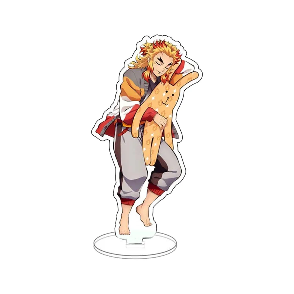 Japan Anime Demon Slayer Acrylic Stand Model Figure Cosplay Plate Holder Topper Birthday Fans Christmas Desk Decor Plate Gift