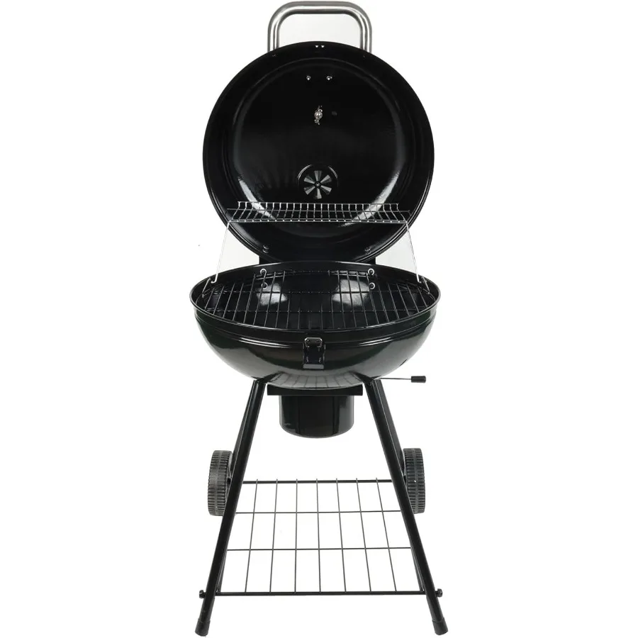 شواية غلاية فحم من Grill Boss مع منطقة طهي كبيرة مقاس 22 بوصة - مثالية للتخييم في الهواء الطلق وشواية الفناء الخلفي