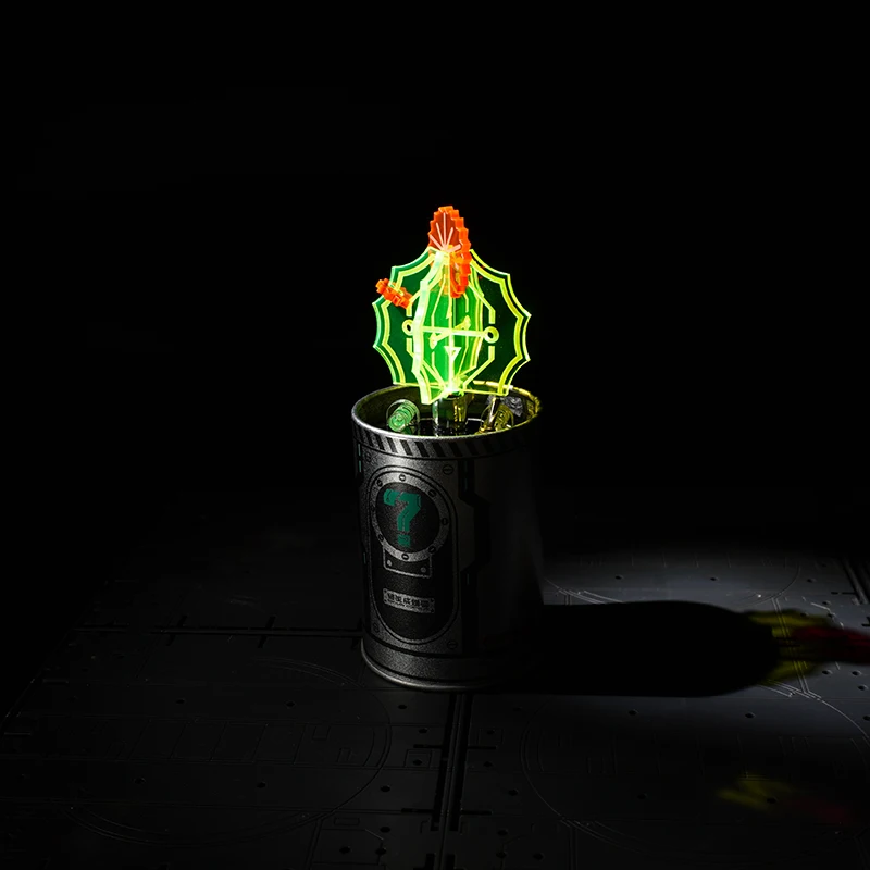 

Mars green plant patchwork trendy building blocks display item metal assembly model three-dimensional jigsaw puzzle toy