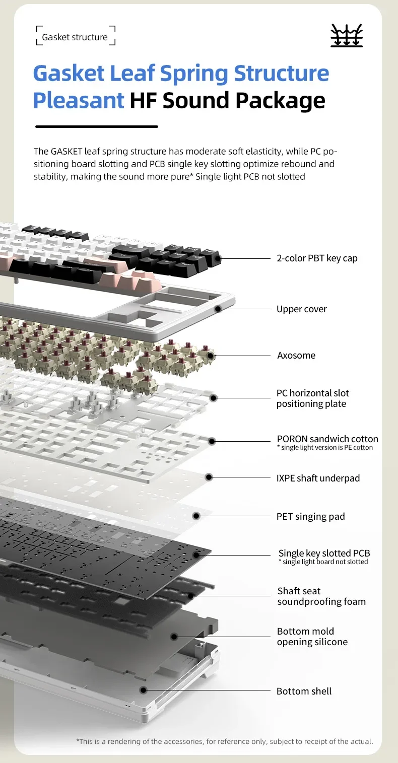 Imagem -03 - Ataque Shark-m87 Teclado Mecânico Mode Hot Swap Dinâmico Jogos Rgb Junta do Teclado Luz Lateral Rgb pc Gamer Mac Escritório