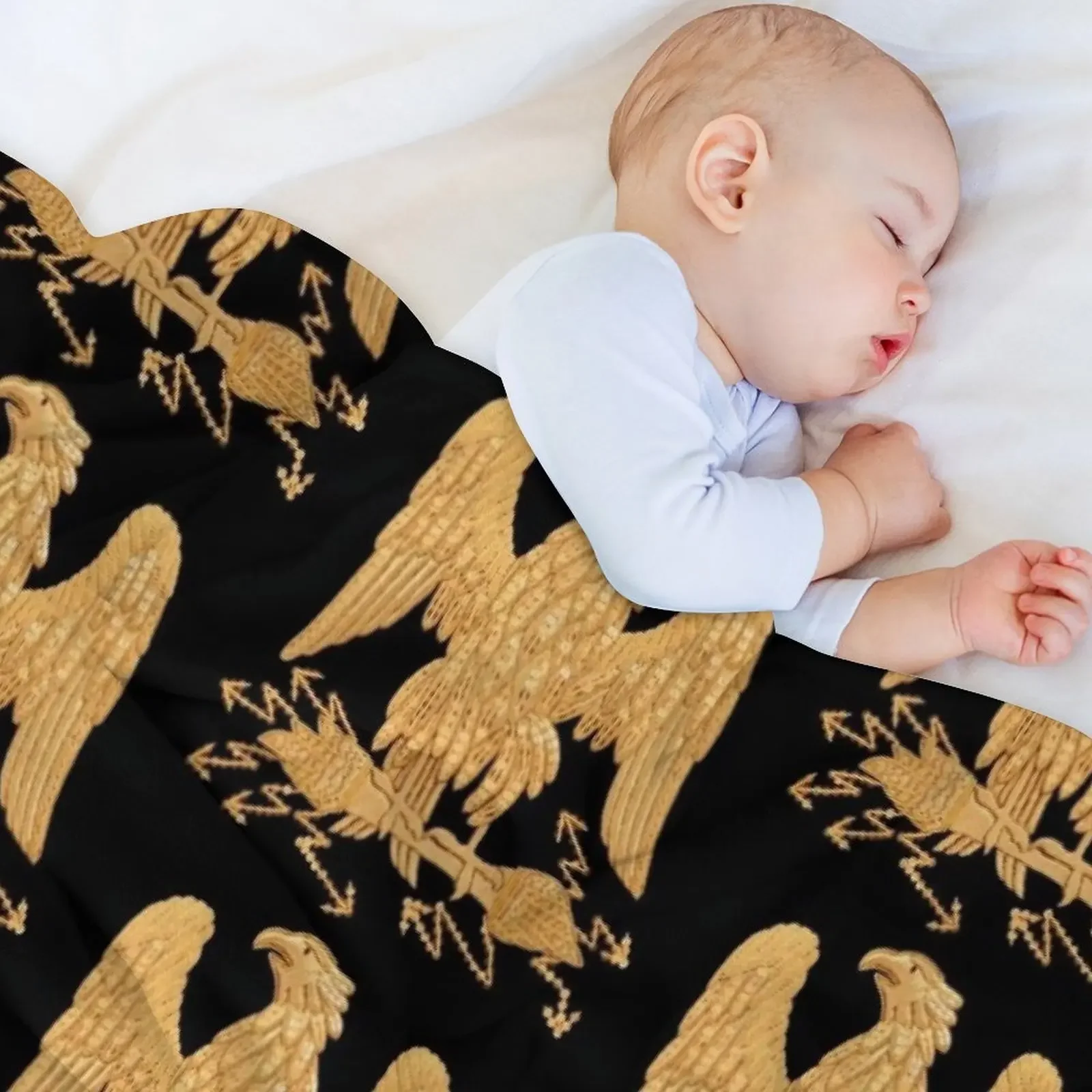Napoleonic French Imperial Eagle Throw Blanket Bed Hair Fashion Sofas warm for winter Blankets