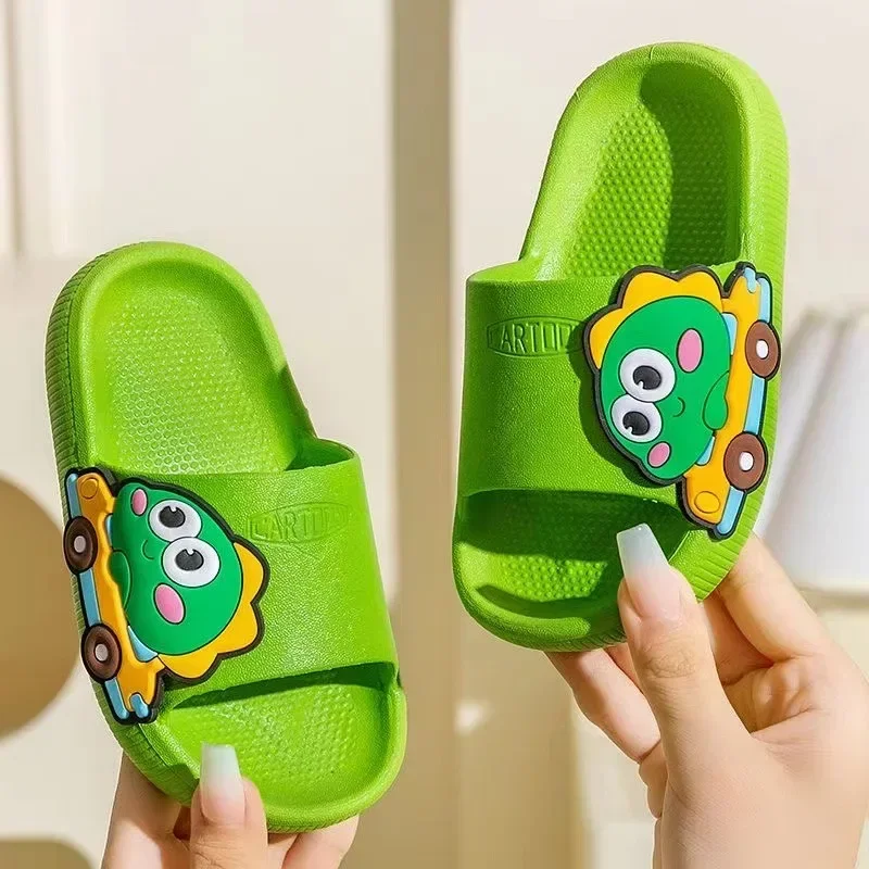 Children Slippers Summer Cute Cartoon Boys Bathroom Slippers Girls Soft Sole Anti Slip Home Slippers 2-8 Years Old Kid  Slippers