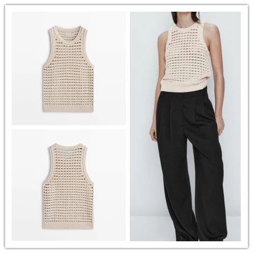 

Весна-лето, новый облегающий вязаный топ на крючках, верхняя одежда, жилет, удобный хлопковый цветной жилет для поездок на работу