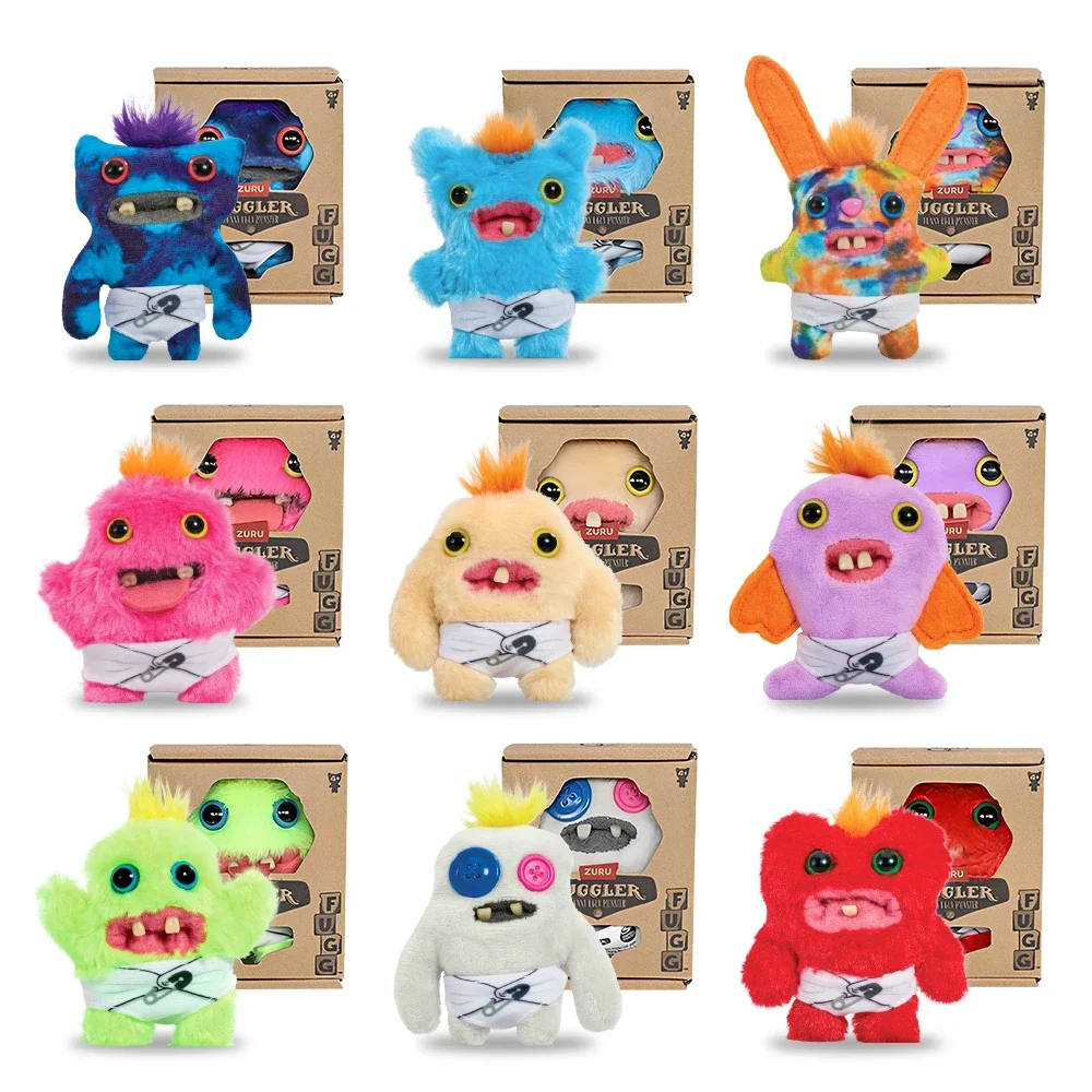 Fuggler juguetes de Peluche divertido monstruo feo bebé Fugguler serie conejo relleno Fuggs animales Peluche muñecas lindas regalos de cumpleaños 8-9CM