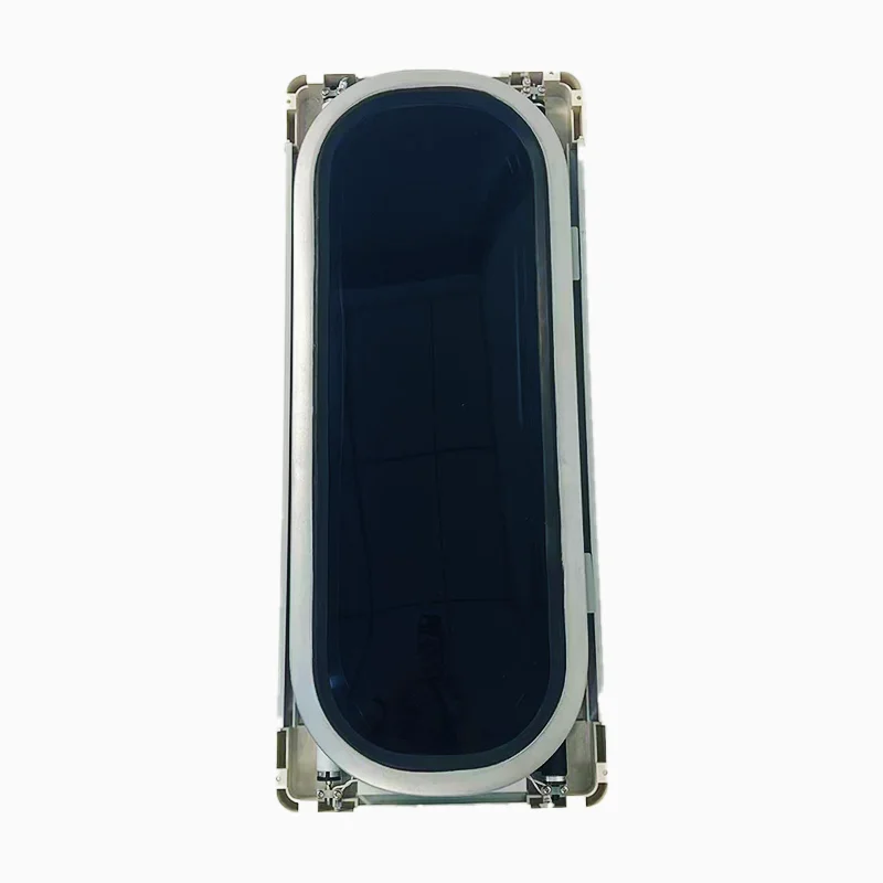 

Scratch Resistant Aluminum Frame Radius Window With Safety Locks For School Bus Window 1100x550mm