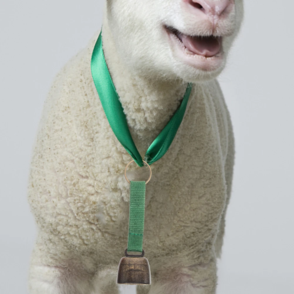 

2Pcs Bell Crisp Sound Anti Lost Cow Bells for Camping and Farming Decorative Metal Bell Bear Bells for Hiking